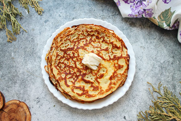 Блинчики с маслом сливочным +